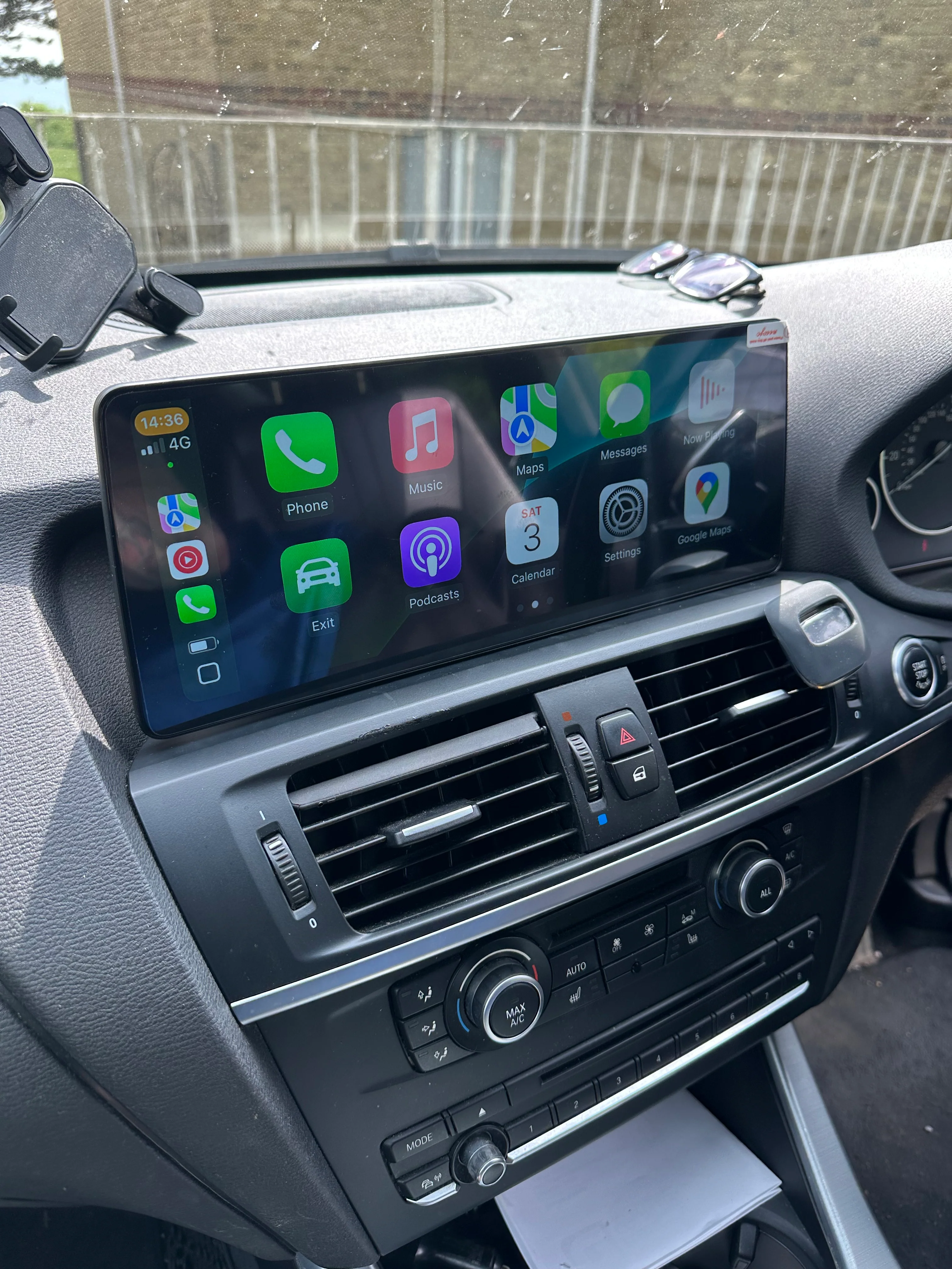 BMW X3/X4 2011-2017 F25/F26 - 12.3” Wireless Apple CarPlay Touchscreen - Image 2