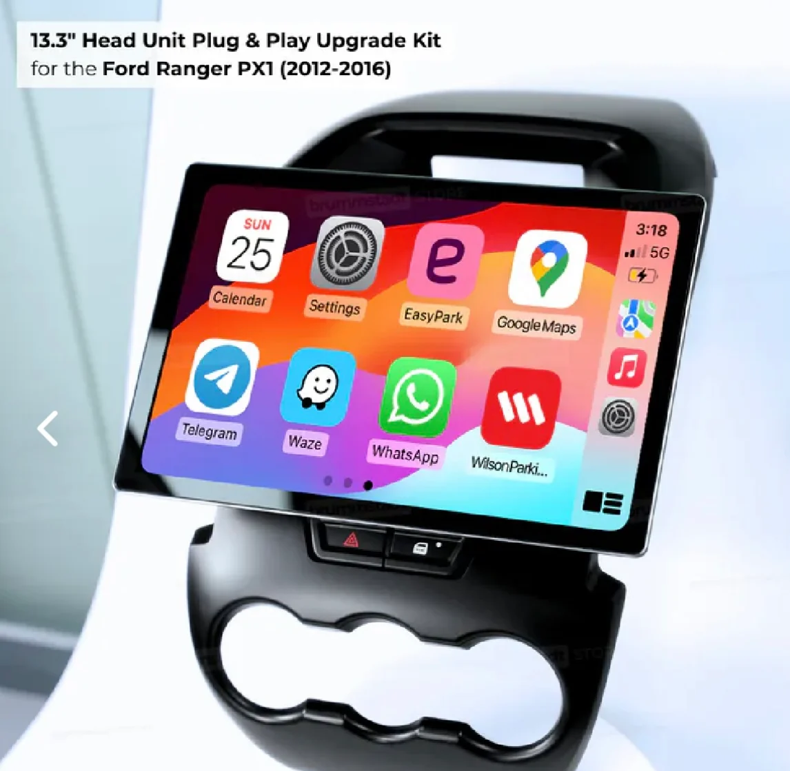 Ford Ranger 2012-2015 Wireless Apple CarPlay Upgrade Kit - Image 4